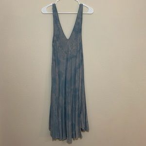 Blue/Peach Tie Dye Dress